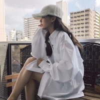 2023 Spring Minimalist Chic Oversize Women's White Basic Shirt 2